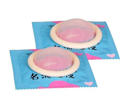 PERSONAGE 100pcs Natural Latex Condom NO OIL Fruity Taste Oral Condom Ultra Thin Smooth Penis Sleeve Safer Contraception for Men