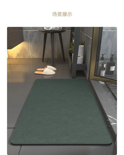 Bathroom Mats Diatomaceous Soft Mats Bathroom Quick Dry Water-absorbing Mats Toilet Non-slip Foot Mats Carpet Door Mats Bath Rug