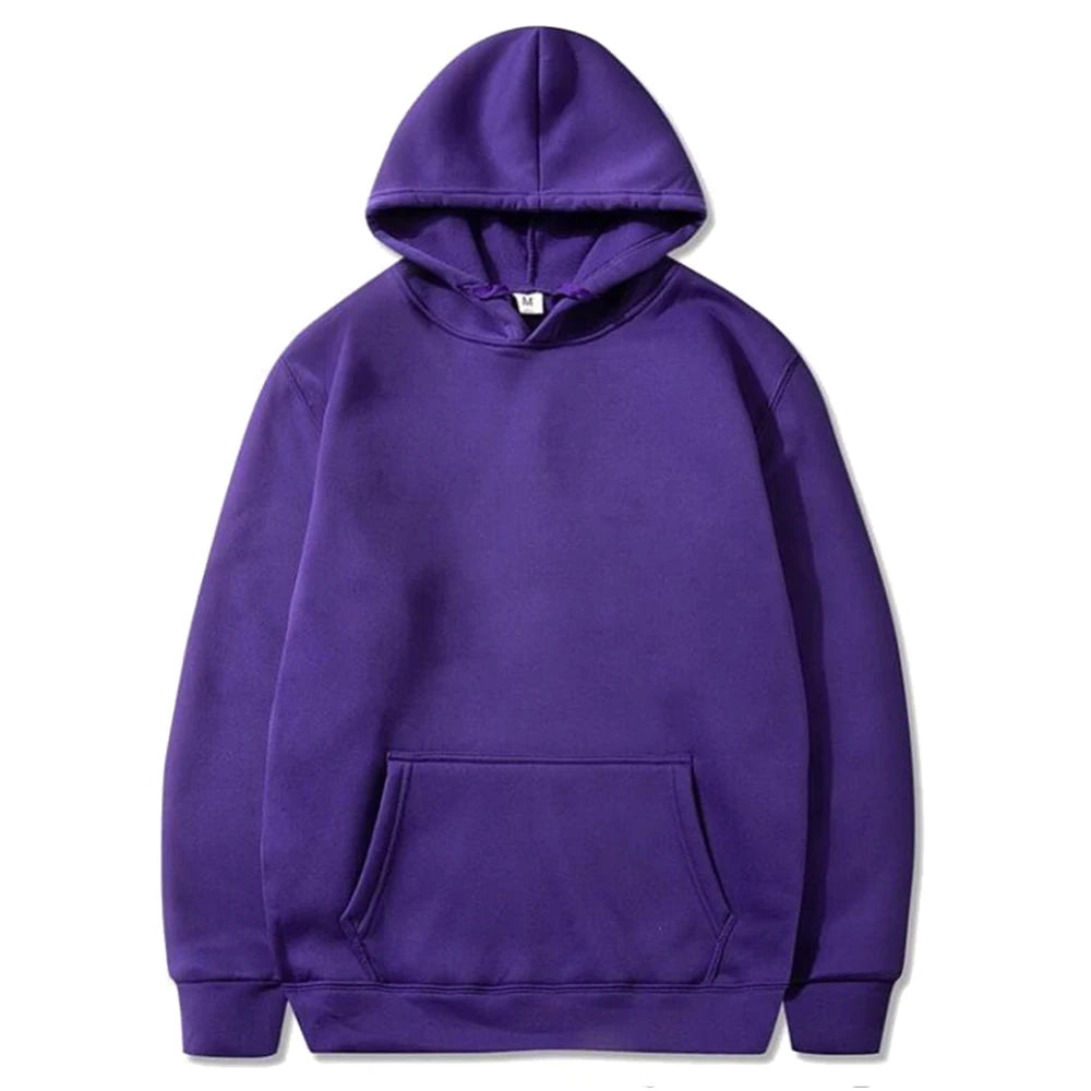 Spring Autumn Fashion Men's Women's Hoodie Casual Hoodies Pullovers Sweatshirts Men's Top Solid Color Hoodies Sweatshirt Male