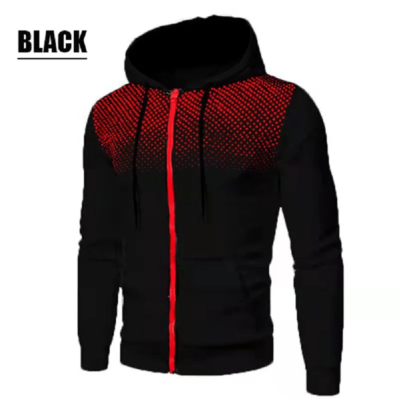 Autumn and Winter Casual Jacket for Men All Elite Wrestling Zipper Hoodie with Pocket Printing Sweater Sportwear
