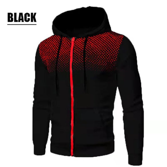 Autumn and Winter Casual Jacket for Men All Elite Wrestling Zipper Hoodie with Pocket Printing Sweater Sportwear