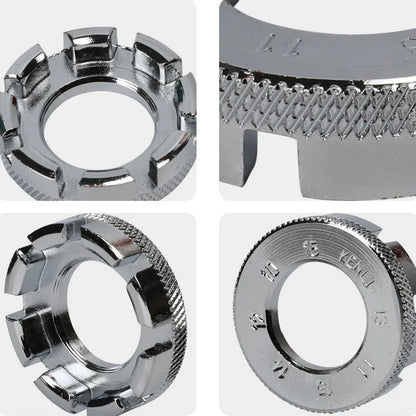 maintenance bicycle spoke wrench, bicycle spoke nipple key, 8-way wrench for bicycle maintenance, used for bicycle wire adjustme