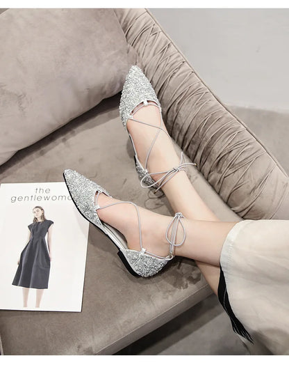 أحذية نسائية فاخرة أنيقة مريحة من تصميم 2022، أحذية نسائية أنيقة للبالغين، أحذية زفاف مثيرة برباط متقاطع