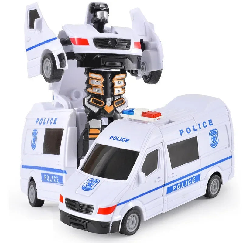 Transforming Inertial Car with Collision Technology: Autobot Robot Car for Boys