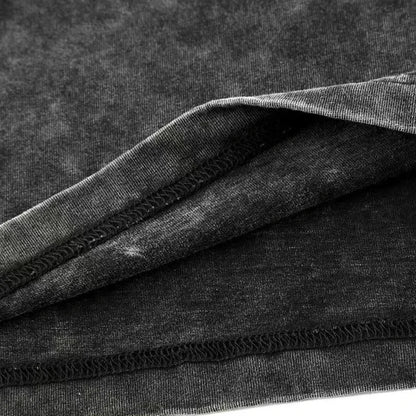 2025 Washed Vintage T-Shirts Street Hip Hop Retro Punk T Shirt women Harajuku Casual Cotton Short Sleeve Acid Wash TShirts tops