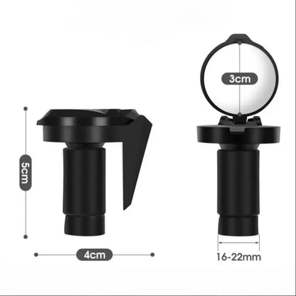 Bicycle 1PC Rear View Convex Mirror Handlebar Drop Bar Mount Acrylic Lens Back Sight Reflector Light Weight