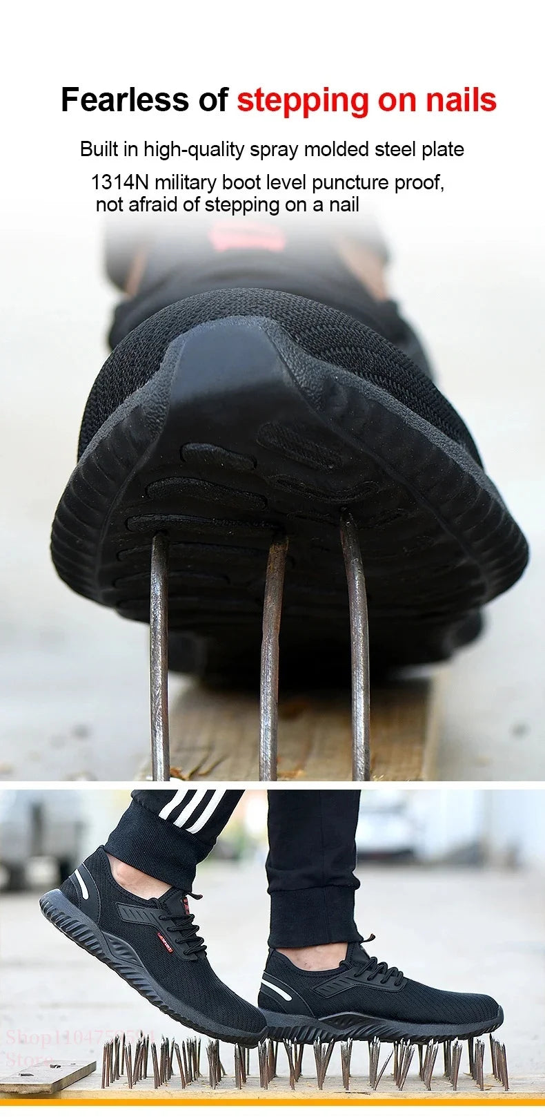 Steel safety shoes designed for men provide durable and stylish protection. Work boots combine functionality with comfort