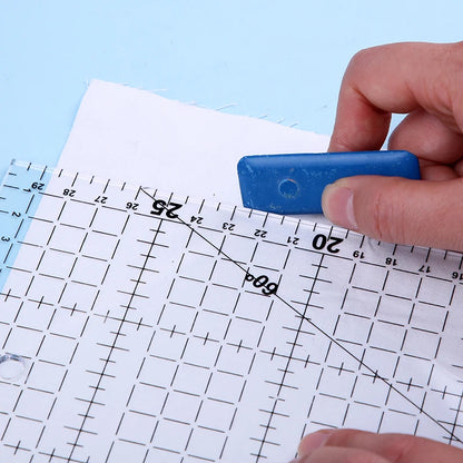 مسطرة ترقيع شفافة متعددة الأحجام من الأكريليك، مسطرة رسم، أدوات خياطة وقياس للمكتب والمدرسة