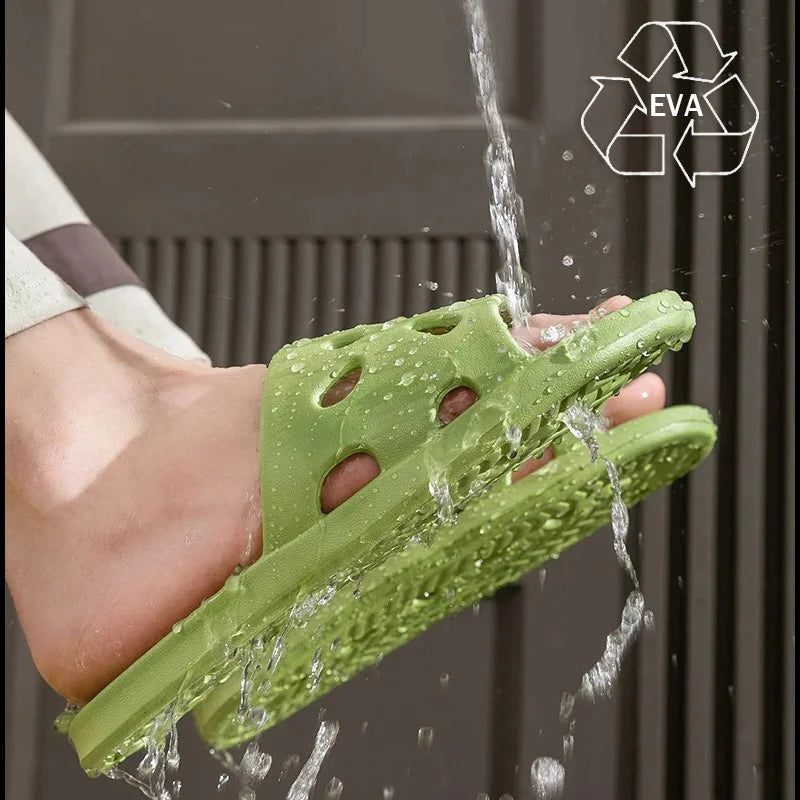 نعال حمام منزلية خفيفة الوزن مقاومة للماء للشاطئ نعال غير قابلة للانزلاق للسباحة والحمامات والأحذية المائية