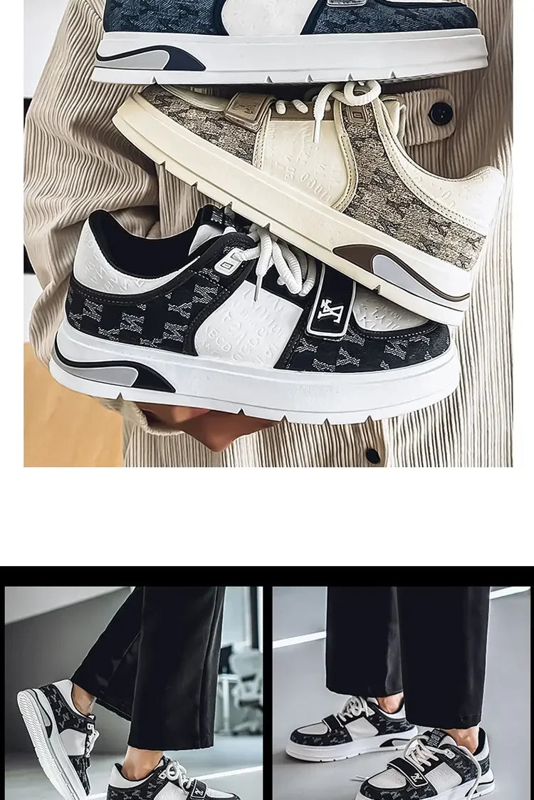 Men's Shoes Autumn Casual Shoes Soft Soled Sports Shoes New Trend Help Breathable Non-slip Board Shoes Fashion Shoes Board Shoes