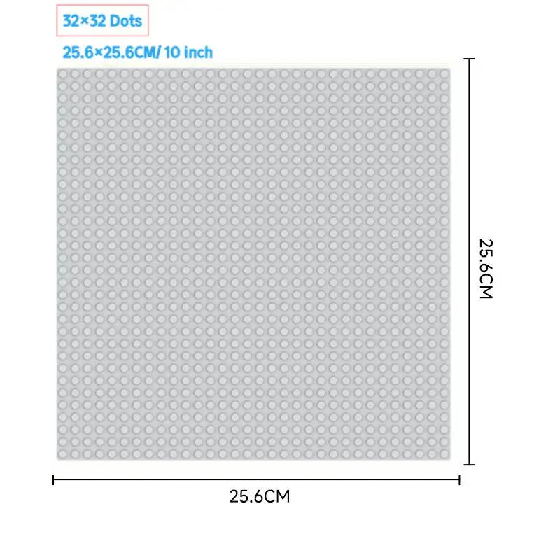 32x32 Styles Base Plate MOC Classic Building Blocks DIY Small Size Bricks Baseplate Parts for City Figures Children Toys