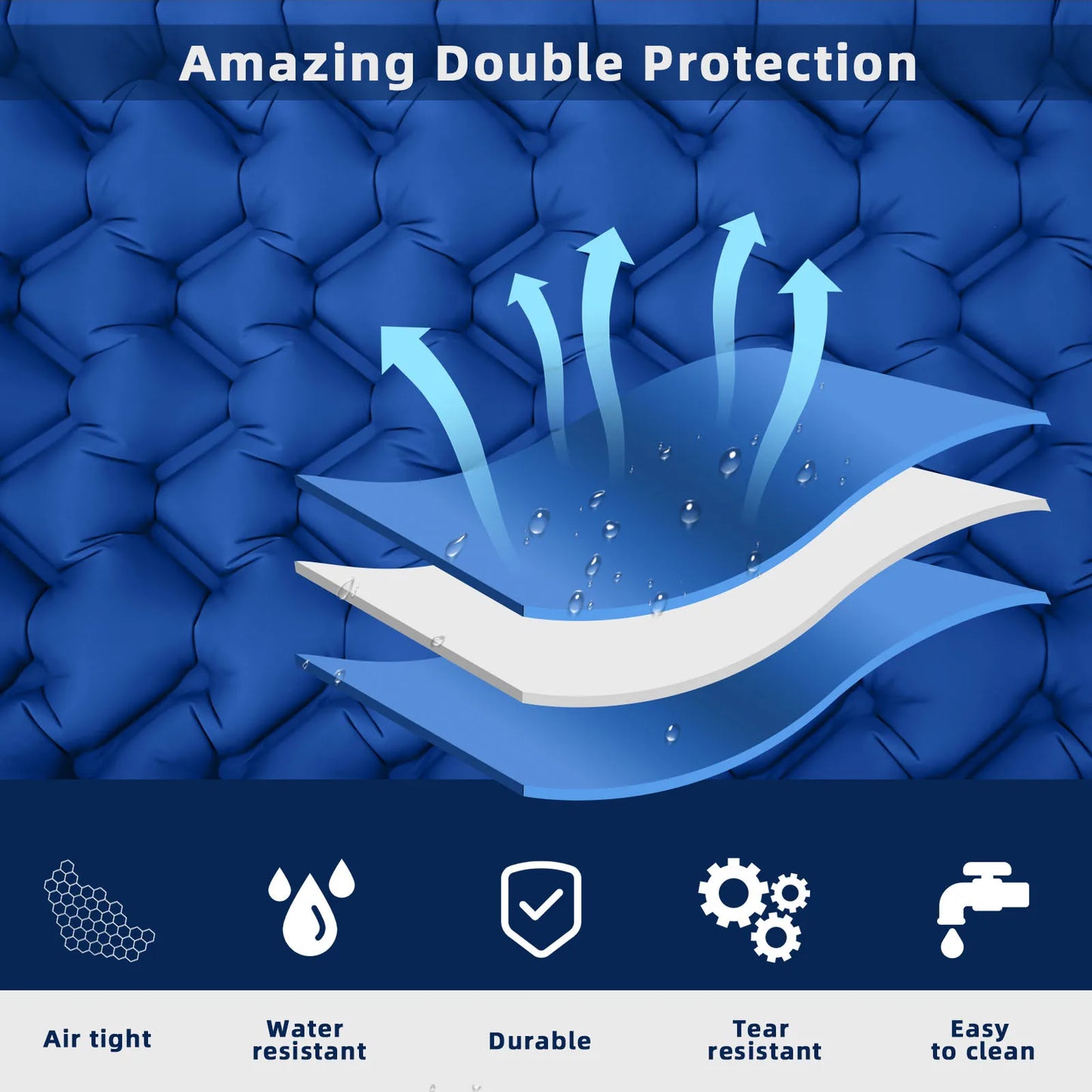 Camping sleeping mats Portable inflatable mattresses Outdoor inflatable mattresses Thickened camping Foot-operated inflatable