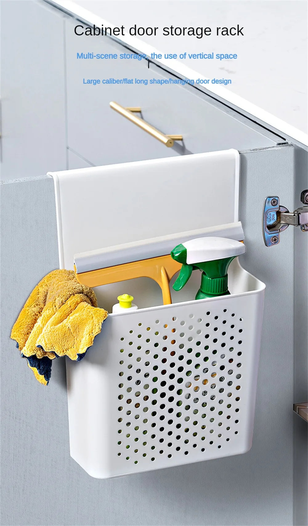 Kitchen Storage Bucket Compact Small Large Convenient Save Space Hangable Kitchen Trash Can Under The Cupboard Trash Can Shelf