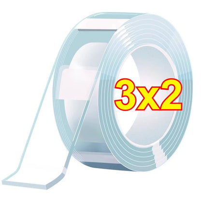 Nano Tape Transparent Double Sided Tape Waterproof Wall Stickers Reusable Heat Resistant Bathroom Home Decoration Tapes