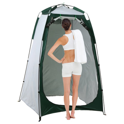 Portable Beach Shower Toilet Changing Tent Sun Rain Shelter Privacy Shelter Tent with Window for Outdoor Camping Bathroom