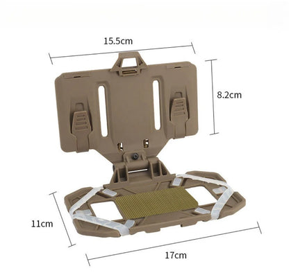 Tactical MOLLE Folded Navigation Board Mobile Phones Navigator Holder Vest Chest Bag Admin Panel Hunting Vest Accessories