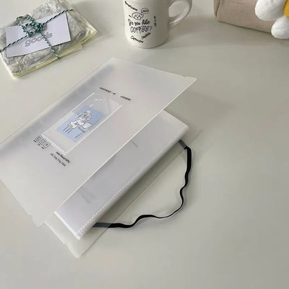 A5 Matte Heart Photo Scrapbook Binder Refillable 3'' Idol Collection Binder for Girls