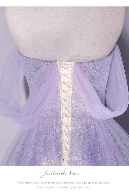 Women's Off The Shoulder Wedding Guest Dress Mesh Evening Party Formal Gown Long Prom Dresses