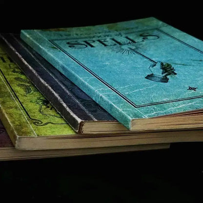 Retro scrapbook book, magic herb manual, astrology book, diary, spell recording story, magic book, children's gift