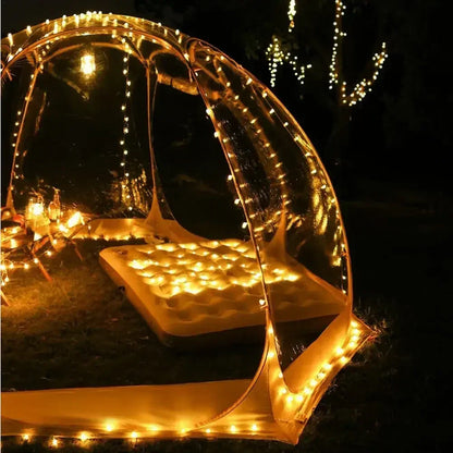 Transparent Camping Tent 4-8 Person Star Dome Tent Portable Spherical Tents 360 Degree Panoramic Window Outdoor Sun Room Tents