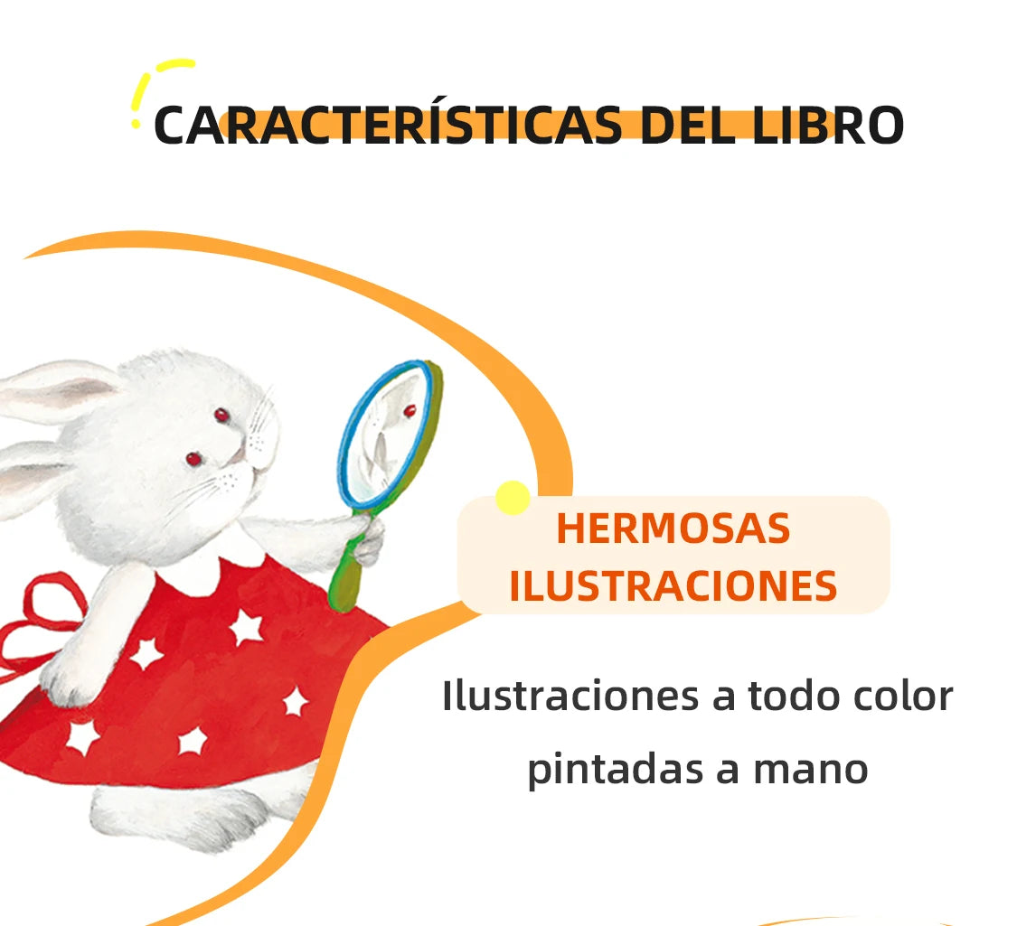 Spanish series A Set Of 10 Baby Bedtime Fairy Tale Early Education Books Children's Enlightenment Color Picture Reading Toy Gift