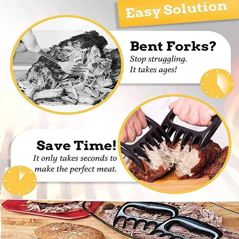 ملحقات الشواء، مفرمة لحوم، أداة قوية لسحب لحم الخنزير، شوكة الشواء، مخلب الدب، قطاعة الفواكه والخضروات، أدوات الطبخ