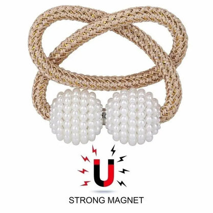 2/4PCS Pearl Magnetic Curtain Clip Curtain Holders Tie Back Buckle Clips Hanging Ball Buckle Tie Back Curtain Decor Accessories