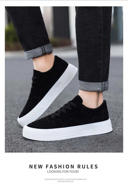 Men's Sneakers Fashion Flat Shoes for Man High Quality Casual Shoes for Men Classical Cosy Comfortable Wear-resistant Pure Color