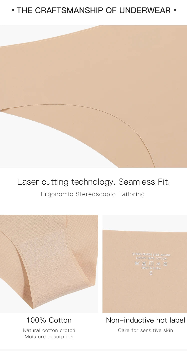 Hot Sale High Quality Seamless Panties Ladies Sexy Underwear Daily Briefs Panty Invisible No Trace Panties For Women 0908-1