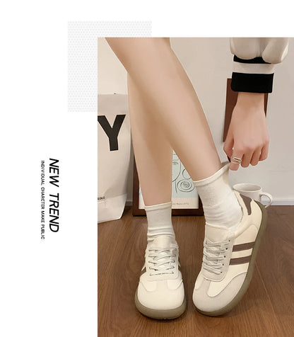 Women's Shoes Autumn New Fashion Trend Casual Shoes Wide Toe Soft Comfortable Flat Shoes Outdoor Casual Sports Shoes