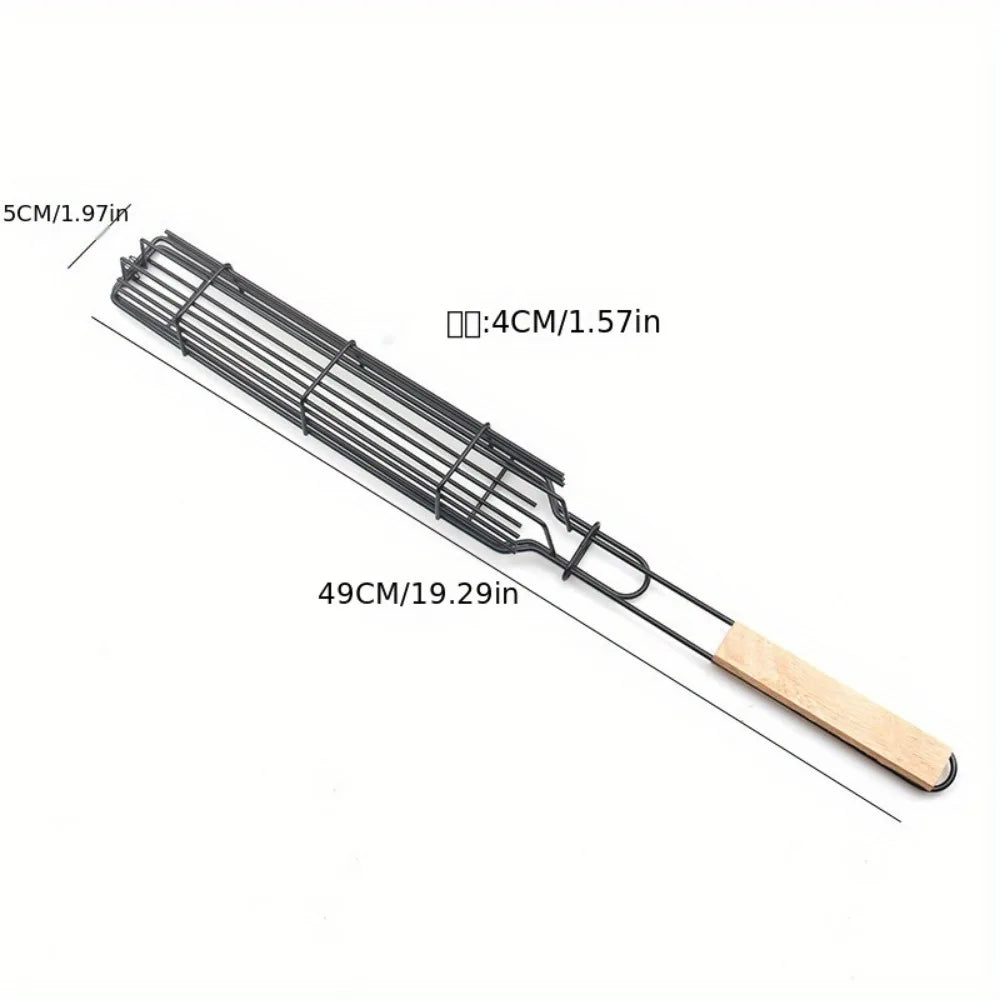 1pcs Portable Nonstick BBQ Grilling Basket For Outdoor Camping And Picnics Grill Tools