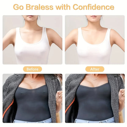 100pcs Invisible Strapless Self-Adhesive Nipple Patches - Disposable Invisible Nipple Patches, Summer Underwear Accessories Skin