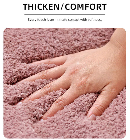 A small bathroom mat, non-slip, absorbent mat, thick U-shaped, simple solid color floor mat, toilet mat