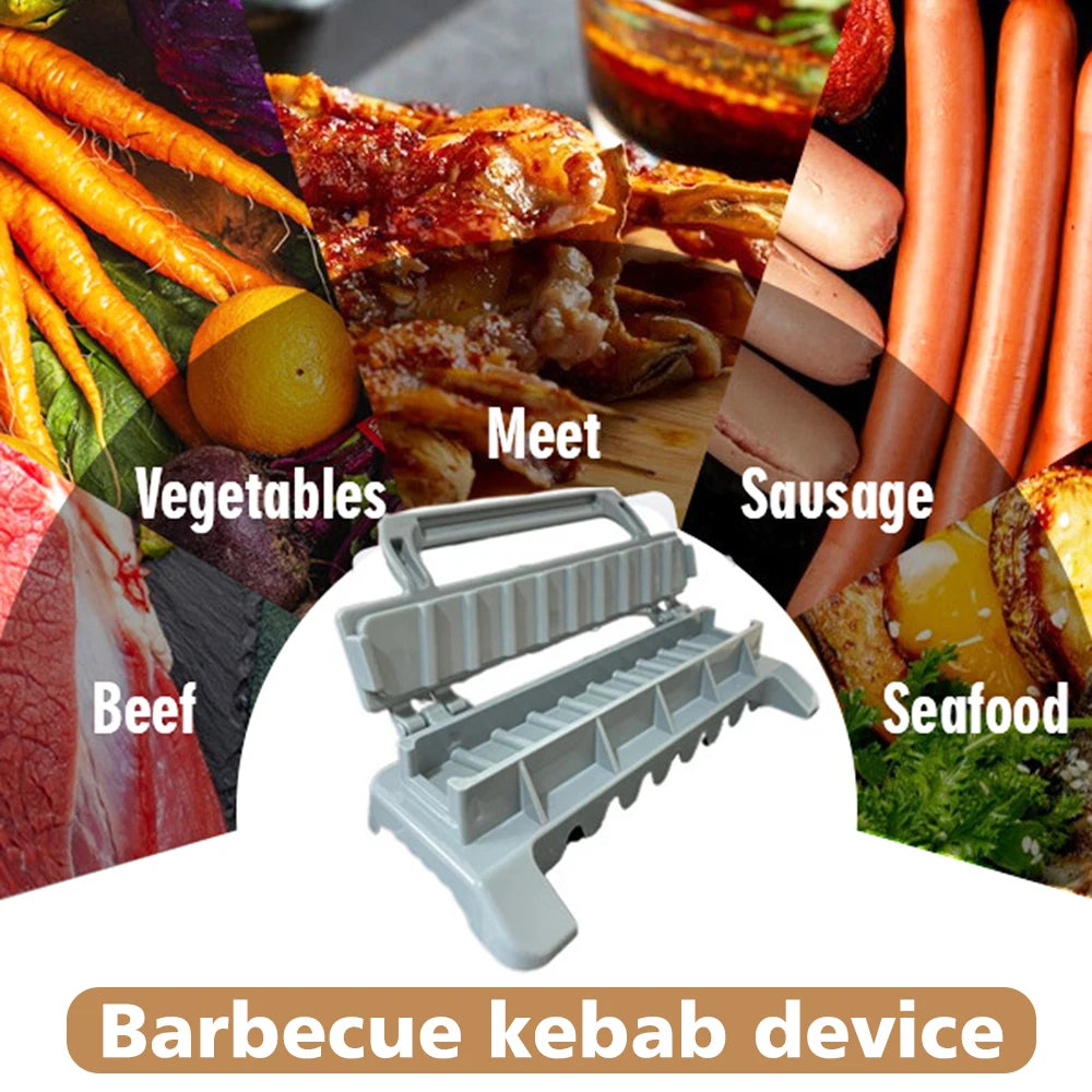 2025 New BBQ Kebab Maker Barbecue Meat Skewer Machine Reusable Kebab Press Maker Kebab Preparation Tools Kitchen Accessories