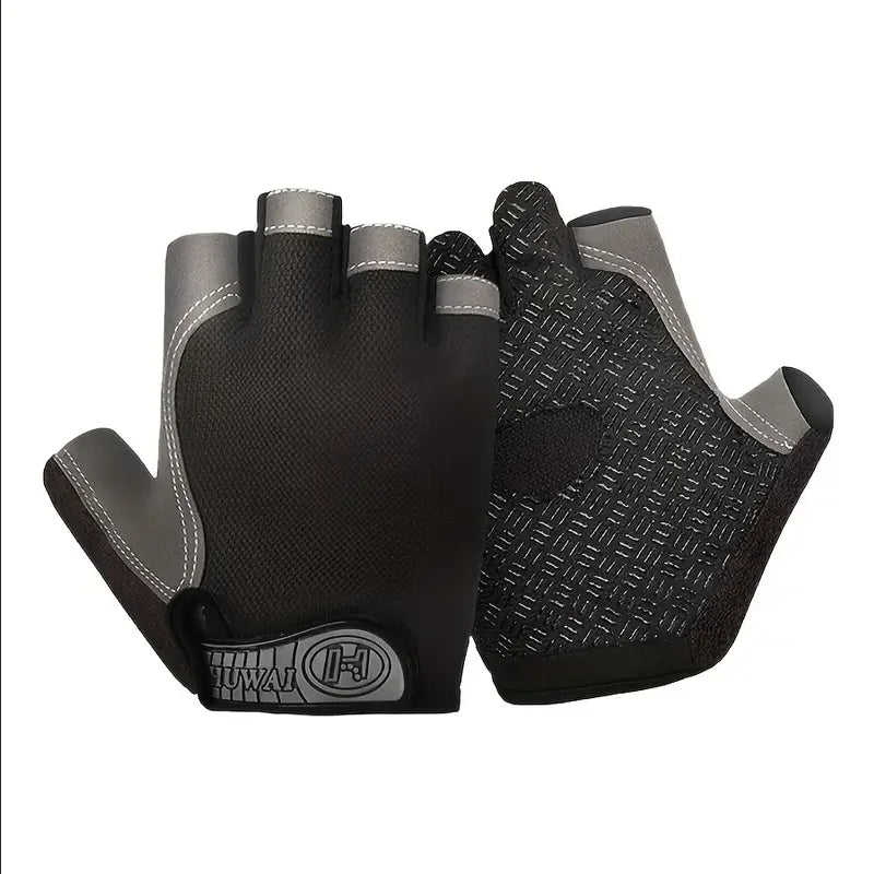 Sports Half Finger Gloves, Unisex Outdoor Cycling & Mountaineering Gloves, Fitness Breathable Shock Absorbent Non-slip Gloves