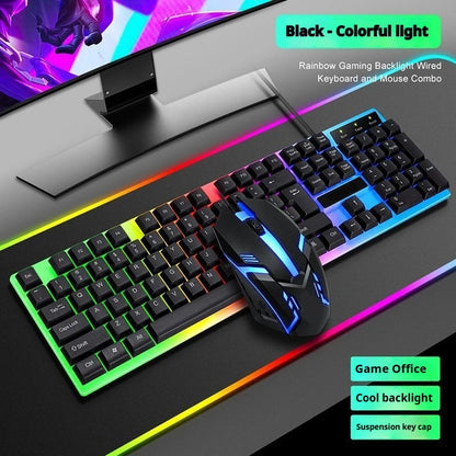 Practical Computer Mouse USB Mechanical Gaming Keyboard Mouse Anti-slip Matte Computer Keyboard For Suitable For PC And Tablets