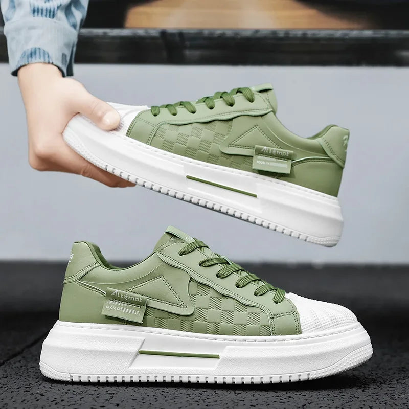 Men's Shoes 2025 New Trend Fashionable Versatile Breathable Niche Personality Casual Sports Board Shoes Thick Sole Comfortable