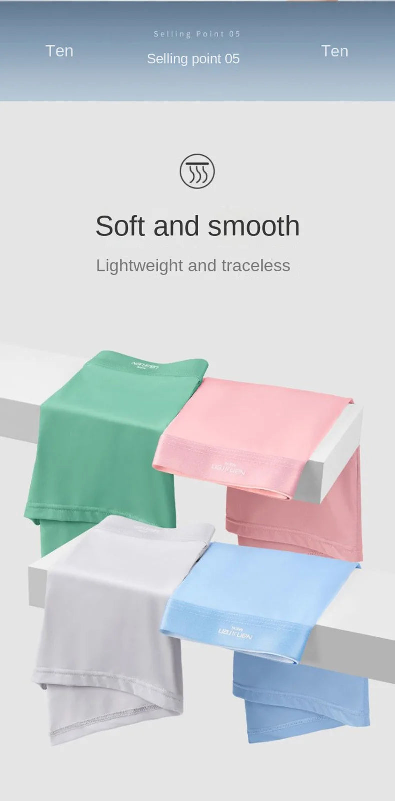 4pcs Boxer Shorts Men's Ice Silk Underwear Cool Underpants Breathable Sexy Thin Panties U Convex Lingerie Wholesale Lots L-6XL