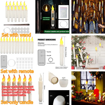 12/24Pcs Flameless LED Candle Battery Operated Flickering Candle For Home Christmas Party Wedding Decoration Tealight Candles