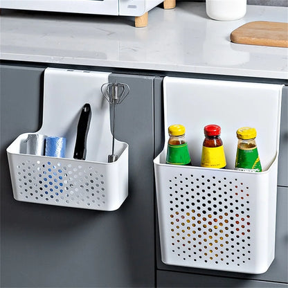 Kitchen Storage Bucket Compact Small Large Convenient Save Space Hangable Kitchen Trash Can Under The Cupboard Trash Can Shelf
