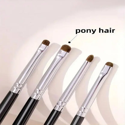 4Pcs Eye Smudge Brush, Fine Soft Makeup Tool, Eyeshadow Brush Set Eyeliner Brush For Blending Eyeshadow Eyeliner, Ideal