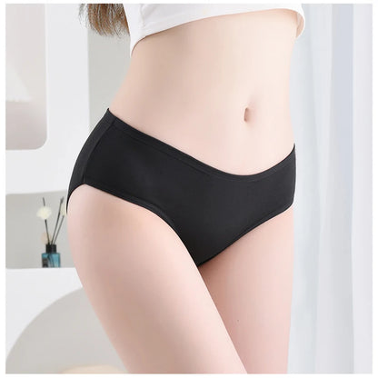 7Pcs/Lot Plus Size Underwear Women's Panties Cotton Girl Brief Sexy Lingeries Shorts Underpant Solid Panty Female Intimate M-4XL