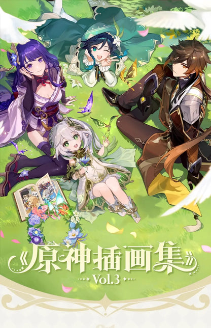 [Genuine] Genshin Impact artbook Illustrated Album Vol 3 Commemorating Original Album Works Collection Comic Cartoon RolesBook