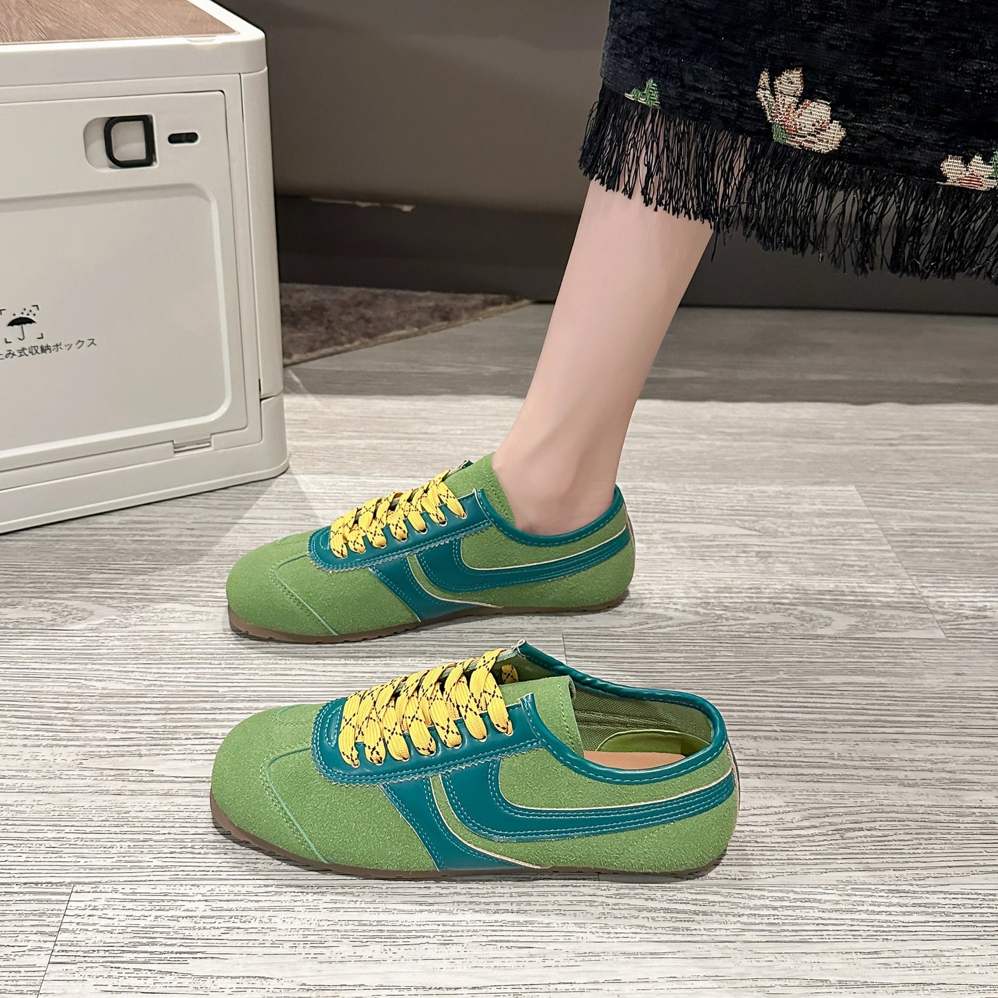 Shoes for Women 2025 Spring Autumn New Genuine Leather Ladies Moral Training Vulcanized shoes Retro Casual Flat Women's Sneakers