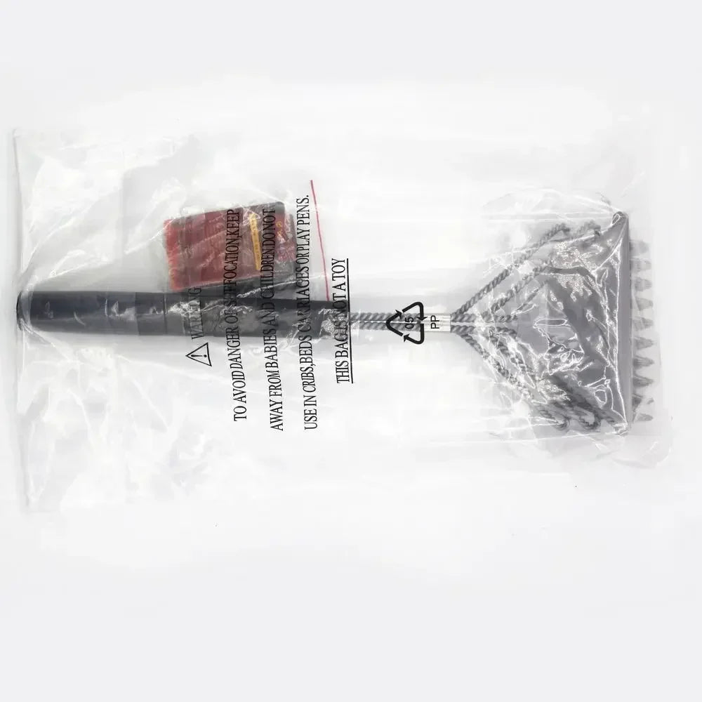 Barbecue Grill BBQ Brush Clean Tool Grill Accessories Stainless Steel Bristles Non-stick Cleaning Brushes Barbecue Accessories