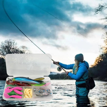 Fishing 83/133/193/239/409pcs Fishing Lure Kit For Trout/Pike/Bass Multi-Lure Fishing Set Layered Tackle Pro Gear Tackle Box