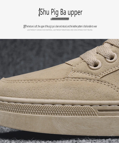 Men's Shoes 2025 New Spring Work Safety Shoes, Anti-slip, Wear-resistant, Versatile Casual Sports Work Shoes, Men's Board Shoes