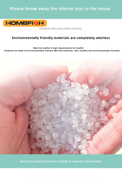 HOMEFISH 1000 DIY creative building blocks bulk set Urban Classic building Assembled birthday gift children's educational toys