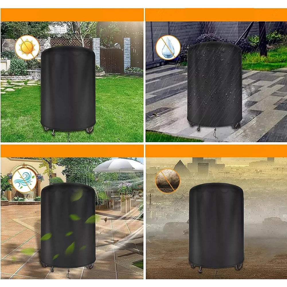 For Raweao Kettle BBQ Cover For Weber 57Cm Waterproof Barbecue Cover Round BBQ Outdoor Cooking Cover