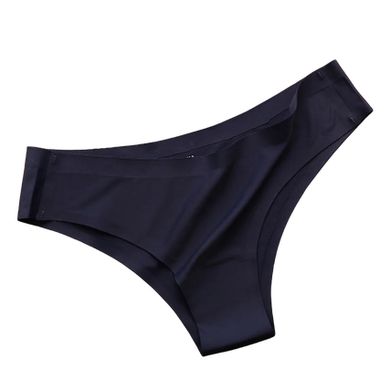 New 4PCS/Set Seamless Panties Women Sexy Underwear Ice Silk Underpants Low Waist G-string Female Soft Solid Ultra-thin Briefs